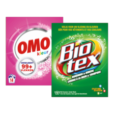 Omo of Biotex wasmiddel
